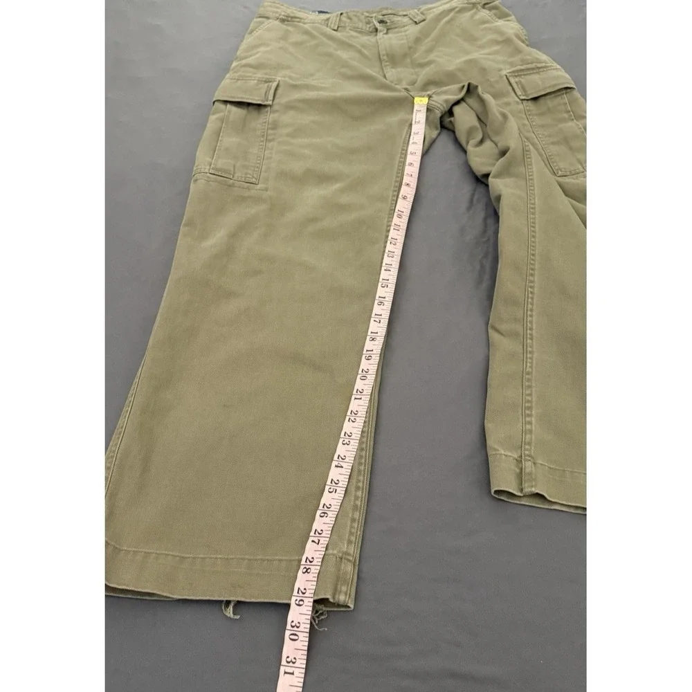VTG Polo Ralph Lauren Pants Men's Size 36X30 Green RL 67 Chino Cargo Classic